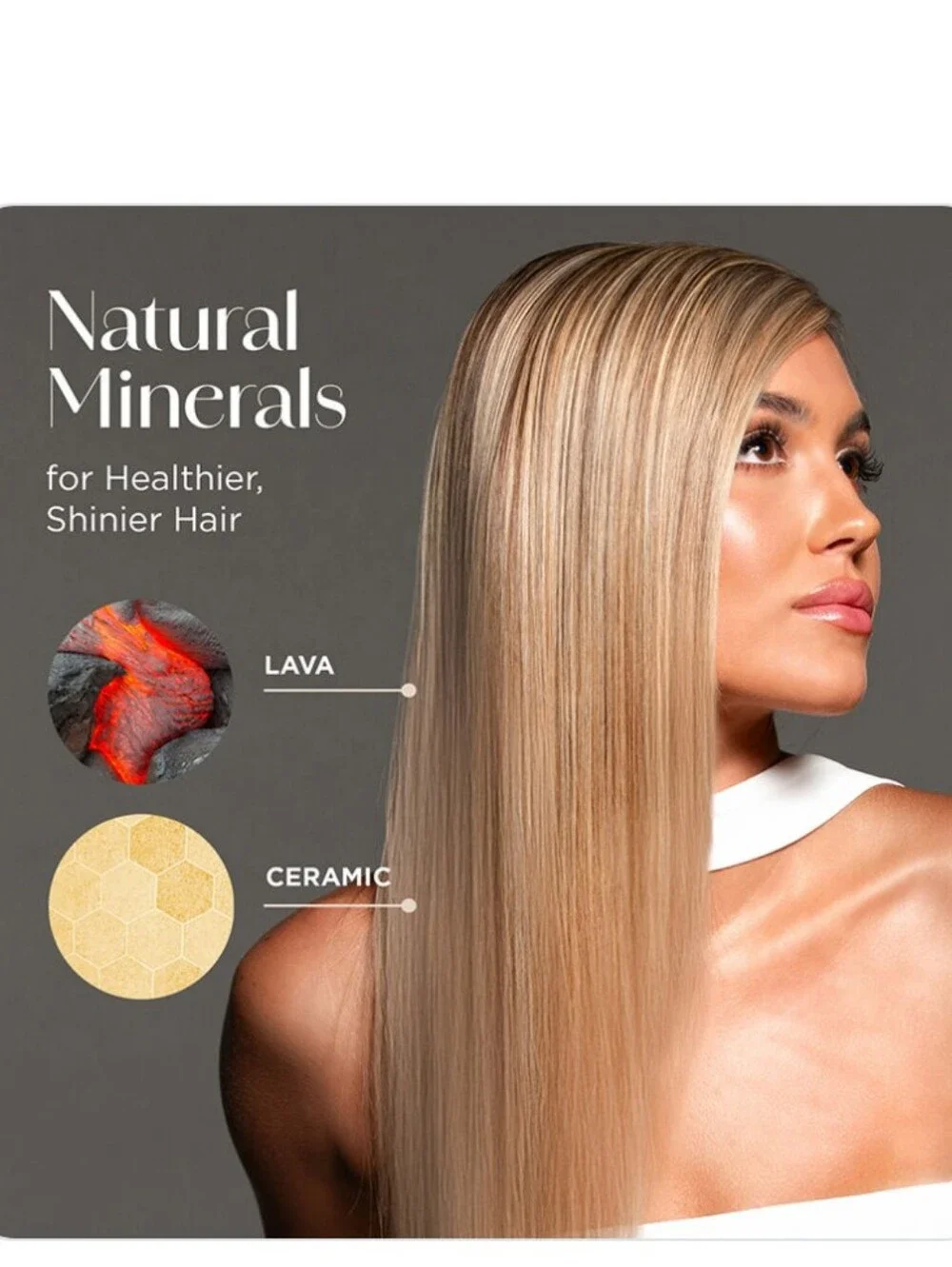 CHI LAVA Air glide - Pearl Hair Tools Flat Iron Dryer Combo